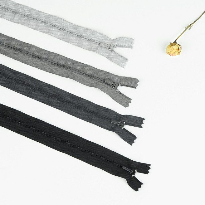 23cm 바지지퍼 양면지퍼 33컬러, 1개, 30 라이트그레이