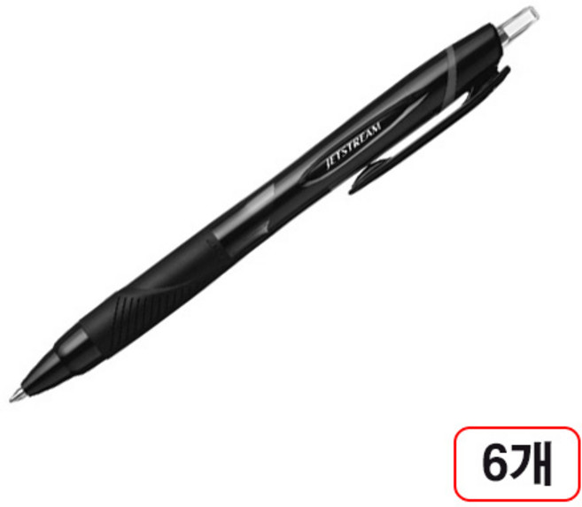 제트스트림 볼펜(SXN-150/0.7mm), 6개, 흑색