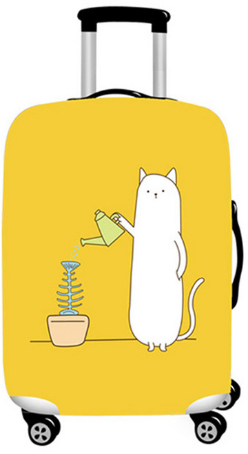 여행용 캐리어 보호 스판 덱스 커버 해외 여행 트렁크 가방 덮개 케이스 방수 -롱캣