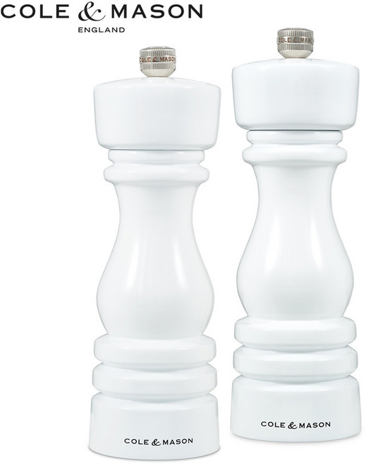 [콜앤메이슨] 런던 소금 후추 그라인더 선물 세트 180mm, 화이트 글로우 180mm, 1세트, 35ml