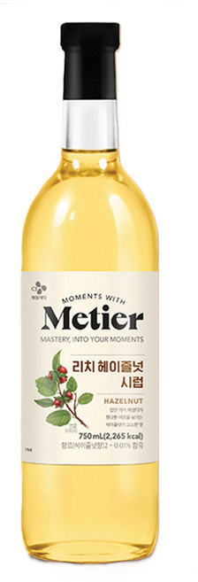 메티에 리치헤이즐넛 시럽, 1개, 750ml
