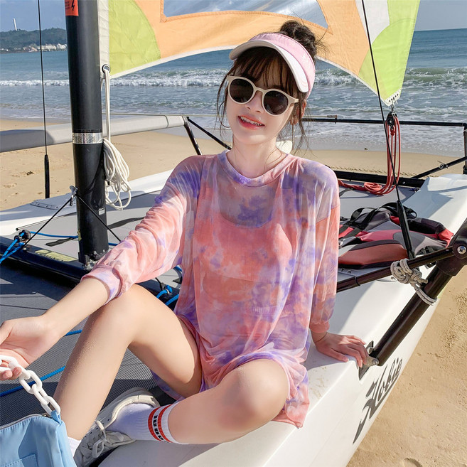 Topemit 수영복 여자실내수영복 호캉스수영복 실내여성수영복 여성수영복 여성용 스플릿 수영복 슬림핏 여름 수영복 여자실내수영복, 핑크/핑크, M(90~100근 권장)