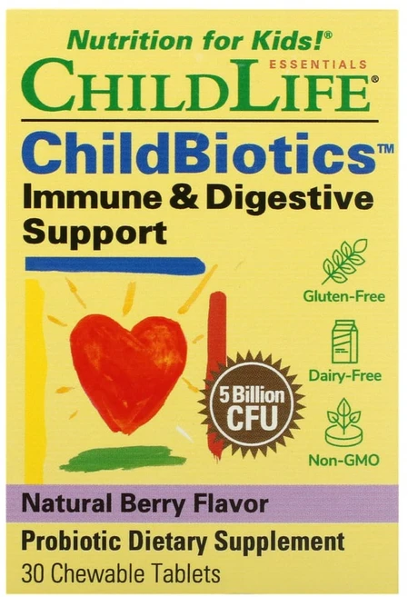 차일드라이프 Immune Digestive Support 베리맛 50억 CFU 츄어블 30정, 1개 - 쿠팡