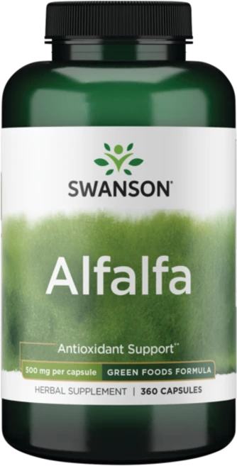 스완슨 알팔파 그린 푸드 포뮬러 500mg 캡슐, 1개, 360정 - 쿠팡