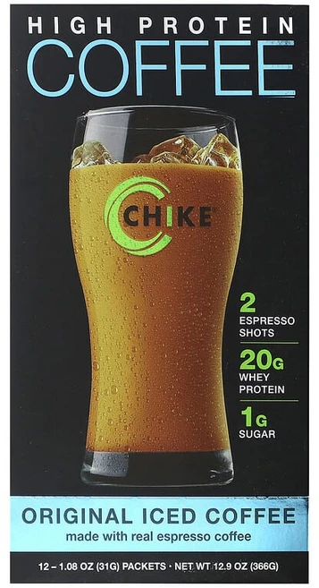 치크 뉴트리션 하이 프로틴 아이스 커피 오리지널 12 패킷 31g 각각, 12개 - 쿠팡
