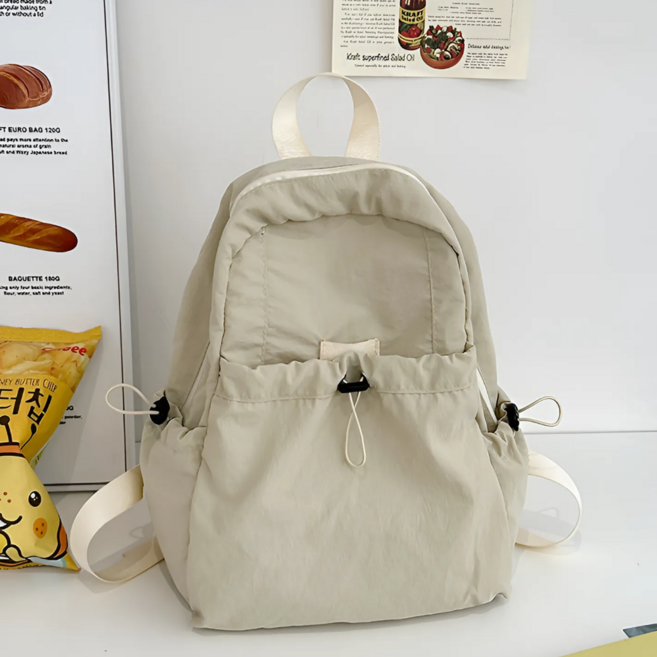 루아벨 기저귀가방 데일리 백팩 초경량 방수, 1개, 베이지