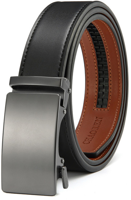 CHAOREN 남성 벨트 자동조절 허리띠 가죽 정장 상무 고급패션 조절가능