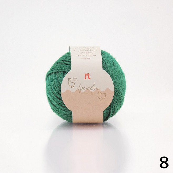 HAMANAKA Alpanika 頂級小羊駝毛線 (50% Baby Alpaca), 8, 1個