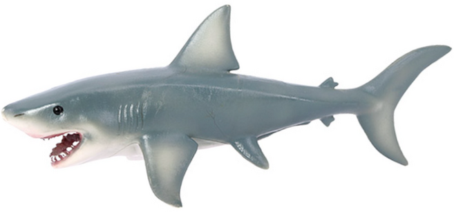 제트피규어 메갈로돈 메가로돈 고대상어 피규어 장난감 바다 해양 동물 생물 모형, 1개