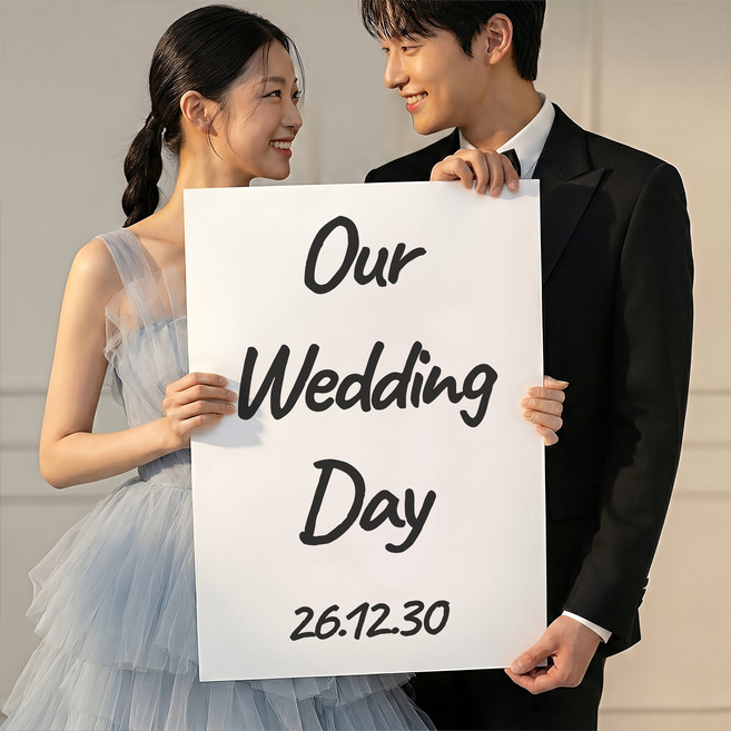 포스터연구실 웨딩 촬영 소품 포스터