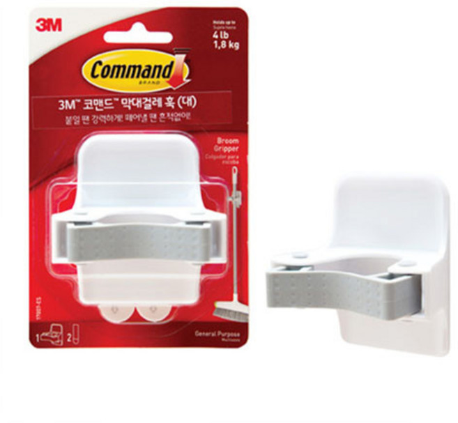 3M 코맨드 막대걸레훅 3개, 혼합 색상, 6개