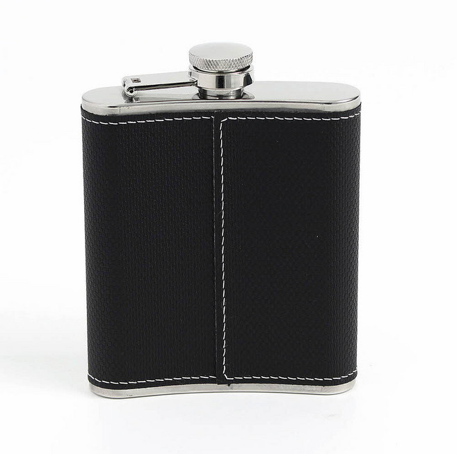 가죽 힙플라스크 블랙 드래곤 200ml 휴대용술병 휴대용술통, 1개