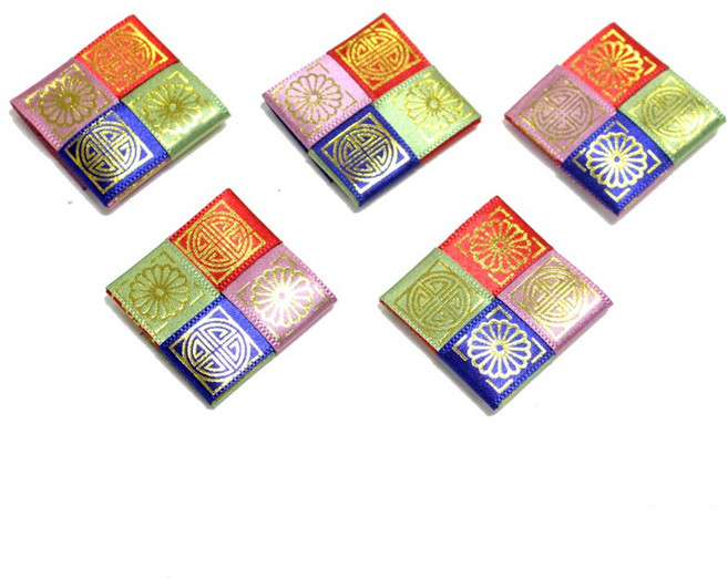 전통문양 사각장식 5개입