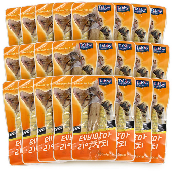 테비맘마 리얼참치 순살 고양이간식, 20g, 24개, 가다랑어