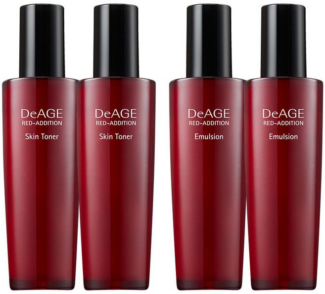 참존 디에이지 레드 에디션 기초 듀오세트 스킨 로션, 4개