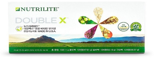 암웨이 뉴트리라이트 더블엑스 리필 종합 비타민 무기질, 124정, 3개
