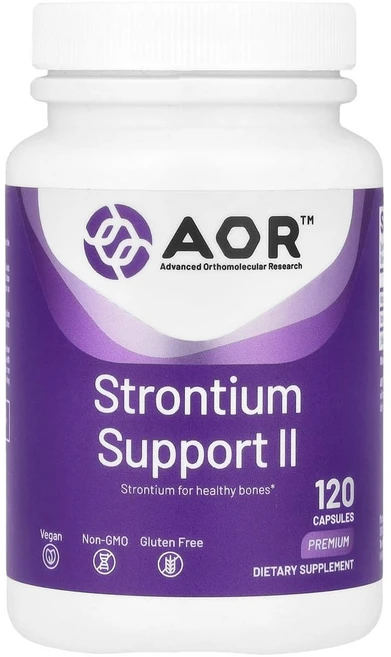 AOR 스트론튬 Strontium 지원 Strontium Support II 120 식물성 캡슐, 1개, 120정 - 쿠팡