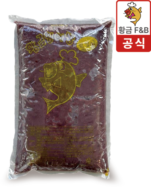 황금잉어빵 팥앙금, 3kg, 3개