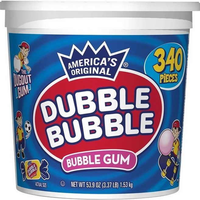 더블버블 아메리카 오리지널 버블껌 Dubble Bubble Bubble gum 1.53kg, 1개