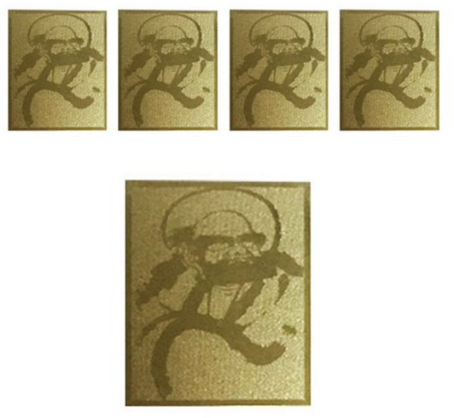 럭키심볼 행운을 부르고 액운을 막는 24K골드 달마 전자파 차단 스티커, 혼합 색상, 5개입