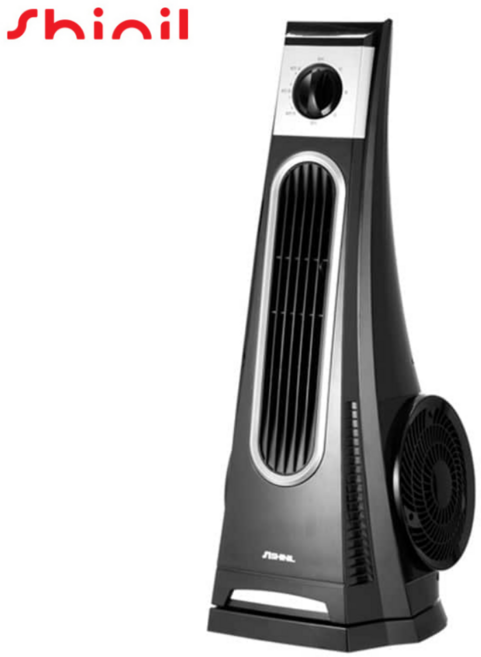 신일 슬림 타워형 선풍기 좌우회전 강력바람 3단풍속 저소음 타워팬, 날개없는선풍기