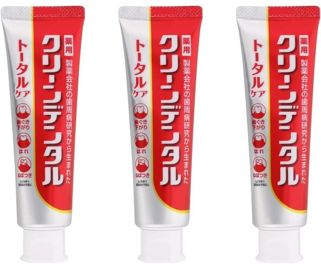 일본직구 빠른배송 현지인기 치약 다이이치산쿄 클린덴탈 소금치약 100g 150g, 3개