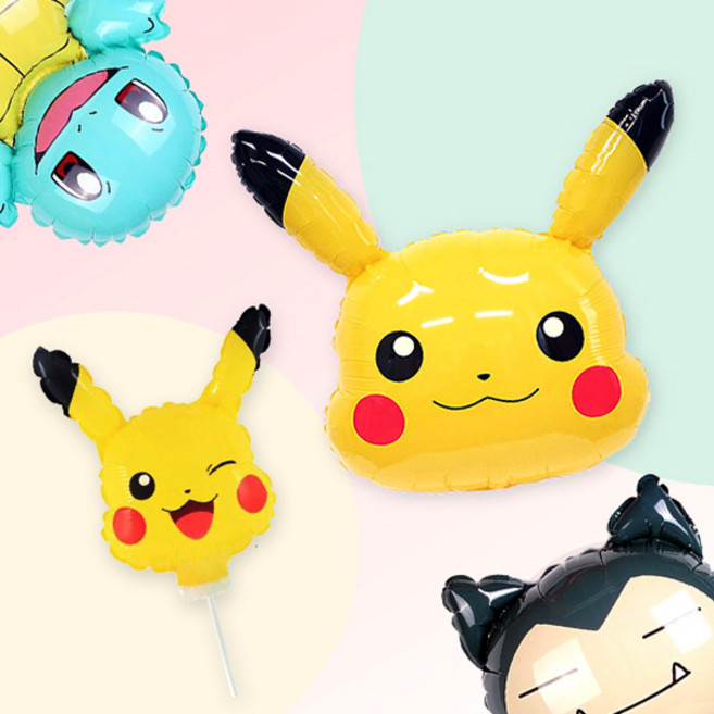 [파티지] 바람개비풍선 점보 캐릭터풍선 모음 / 타요 뽀로로 티니핑 하츄핑 피카츄, C_E_원형_(18인치) 피카츄