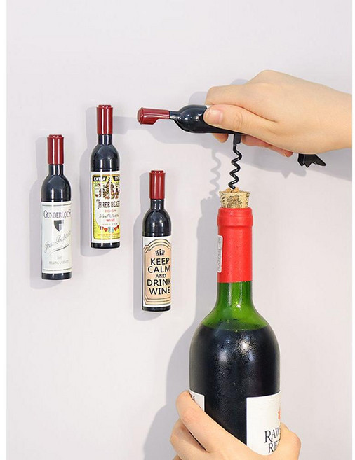 세비아숲 오프너 와인 냉장고 자석, 코르크따개자석 1개 (랜덤발송)