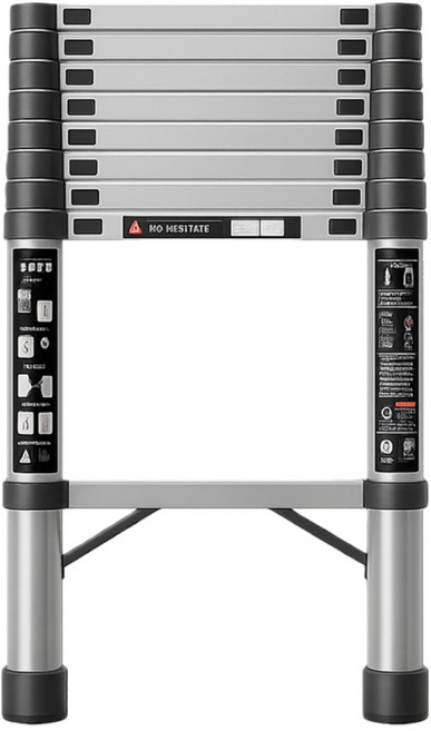 FFKP 스테인리스 스툴 접이식 사다리 가정용 다기능 알루미늄 일자형, 1개