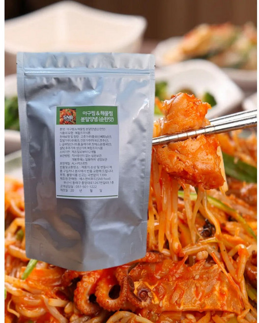 부잣집양념박사 아구찜양념 해물찜 프리미엄 양념 소스 순한맛, 1개, 500g