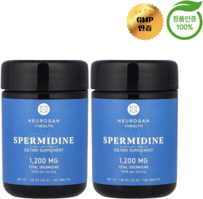 1+1 뉴로간 헬스 스페르미딘 10mg 120정, 2개 - 쿠팡