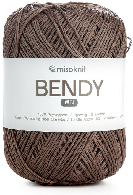 미소털실 벤디 뜨개실 50g, 04 코코아, 1개