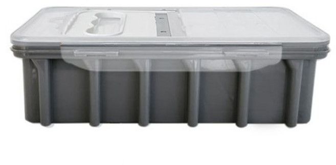 NEW 고급형 김치커터 밀폐용기 그레이 도마없이 김치자르미 김치통, 1개