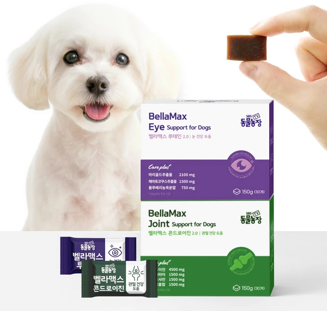 벨라맥스 SBS TV 동물농장 수의사 트릿 2종 세트 관절+눈 영양제, 2개, 종합영양제, 30회분 - 쿠팡