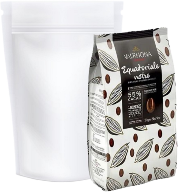 발로나 에콰토리얼 누아 다크 55% 500g 베이크플러스 소분 (아이스박스+아이스팩포함가), 1개
