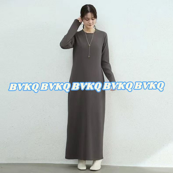 [고퀄리티][빅사이즈] 럽즈올 날씬해보이는 데일리 절개 빅사이즈 임산부 니트 롱원피스