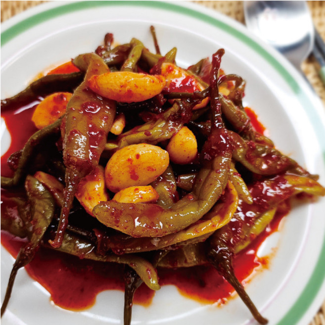 해품 국내제조 알마늘고추무침 500g 1kg, 1개