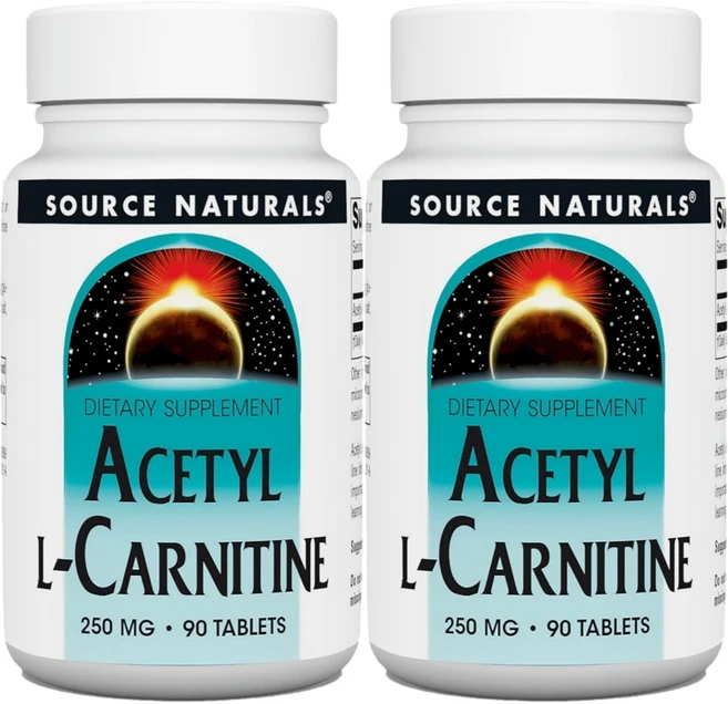 Source Naturals 소스내추럴스 아세틸 엘 카르니틴 250mg 테블릿, 90정, 2개, 90정 - 쿠팡