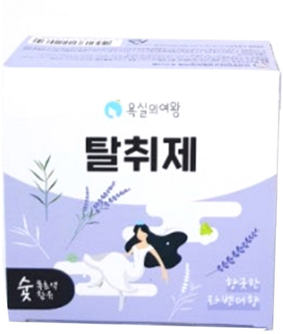 욕실의여왕 다목적 생활 탈취제 라벤더향 본품 숯목초액함유, 230g, 2개