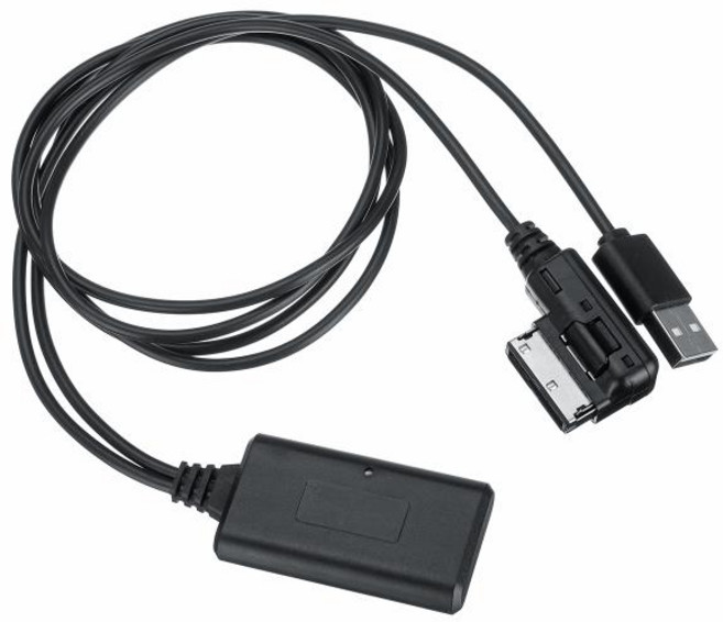 차량용 오디오 블루투스 HIFI 케이블 LED 표시 USB AUX 어댑터 마이크 아우디 A5 8T A6 AMI MMI 2G
