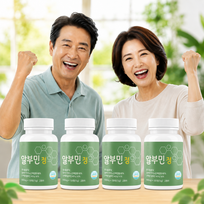 헤븐라이프 알부민 정 600mg 120정(72g), 4개, 120정
