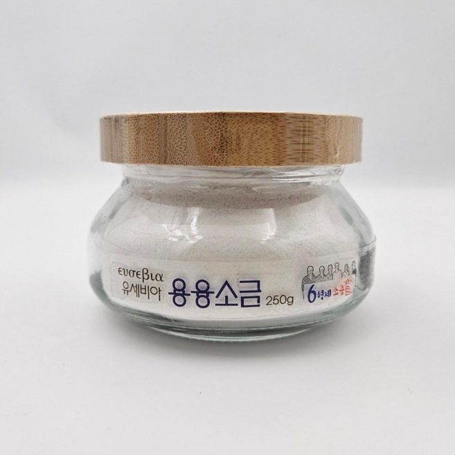 [6형제소금밭 공식 스토어] 유세비아 용융소금, 1개, 250g