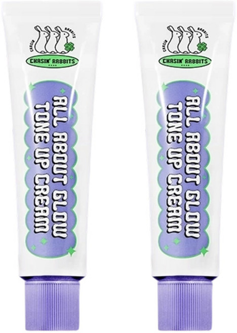 체이싱래빗 올어바웃 글로우 톤업크림 플러스 백탁없는 워터프루프 톤업 50ml, 2개
