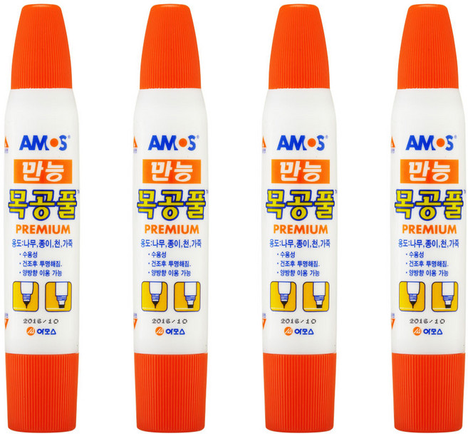 아모스 만능 목공풀 36g, 74g, 4개