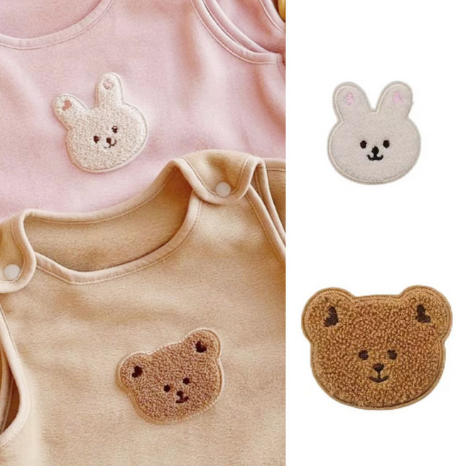 와펜 자수 패치 캐릭터 로고 8종, 토끼 미디움