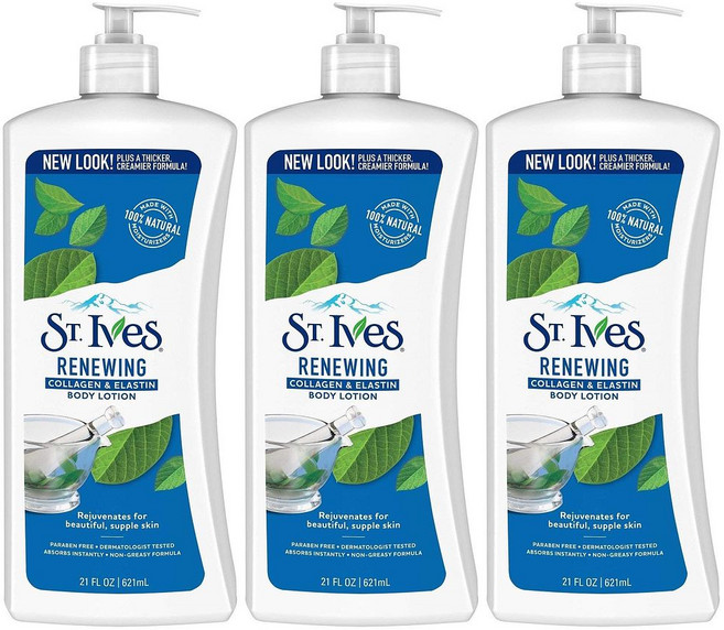 세인트이브스 콜라겐 엘라스틴 리뉴잉 바디로션 621ml 3개