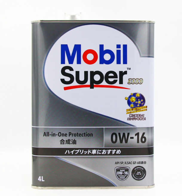 Super 3000 0W-16 全合成機油 引擎保護、提升燃油效率 適用多種汽油引擎, 4L, SUPER 0W16 4L, 美孚 MOBIL