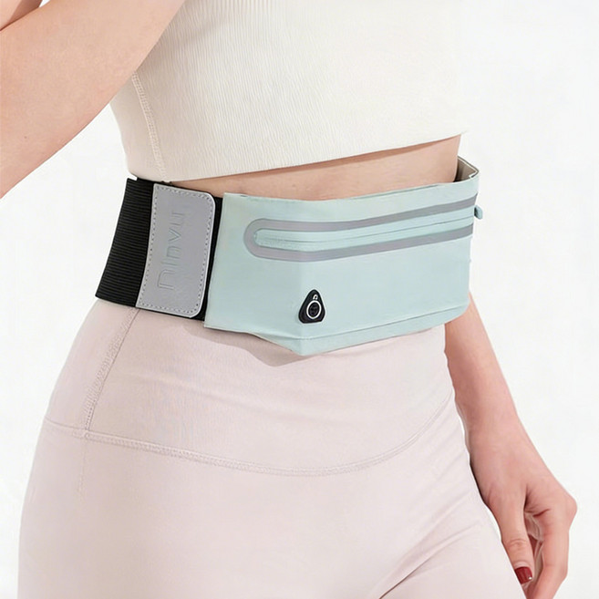 무즈 러닝벨트 런닝가방 플립벨트 힙색 등산 스포츠 힙색가방, 1개, 민트