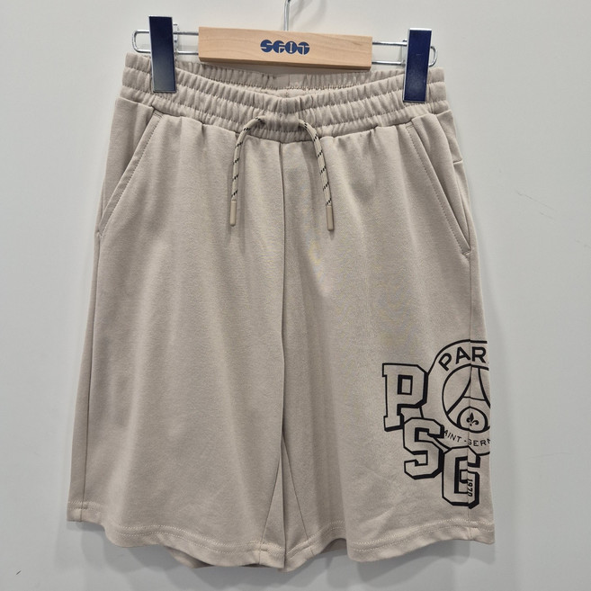 NC충장점 에스핏 아동 주니어 // 빠른배송// *25년 여름상품* SJZ304MKPT74 (베이지) PSG 레터링 5부 팬츠 *세일*