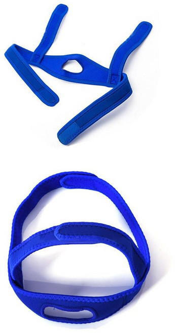 벨크로 타입 코골이 방지 수면 입벌림 방지밴드 고급형 블루, 10개